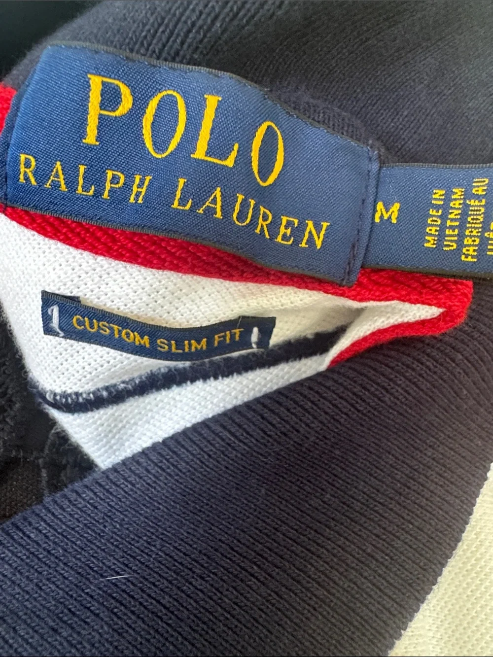 Ralph Lauren Kids Polo - Red, White & Navy Colorblock